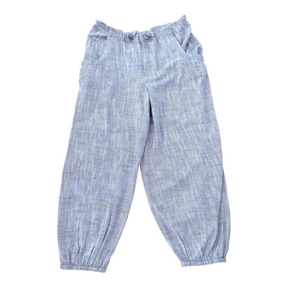 ANTHROPOLOGIE Pilcro Slub Twill Parachute Jogger Pants Wedegwood Blue Size L NEW - Picture 4 of 8